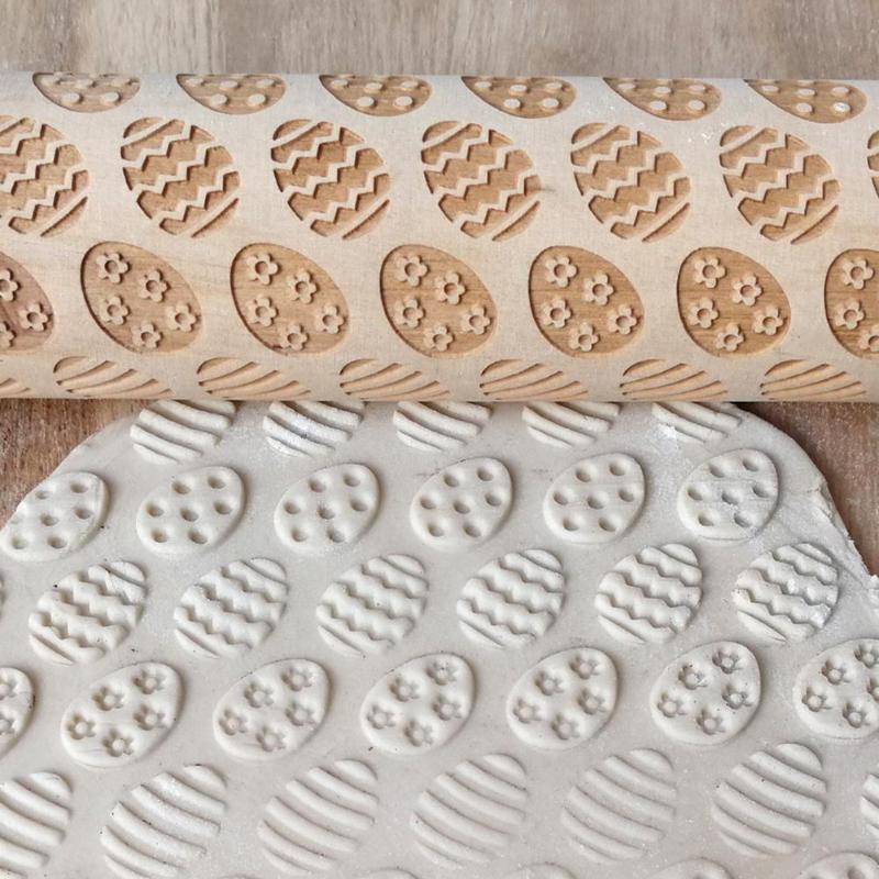 Easter 3D Embossing Rolling Pin