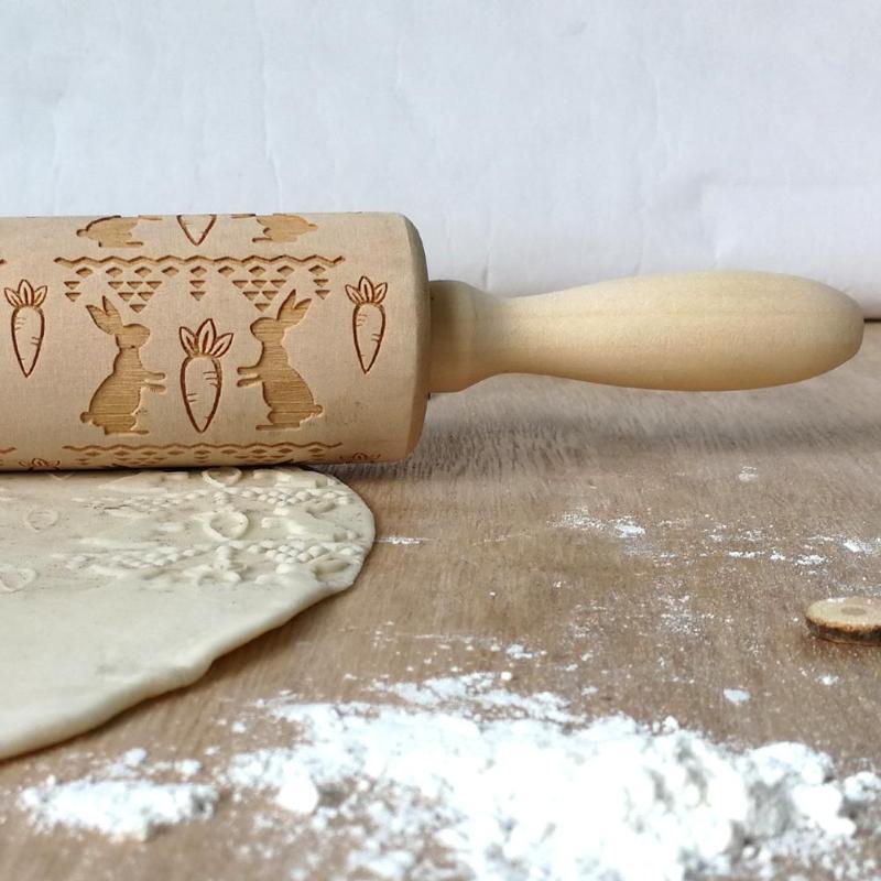 Easter 3D Embossing Rolling Pin