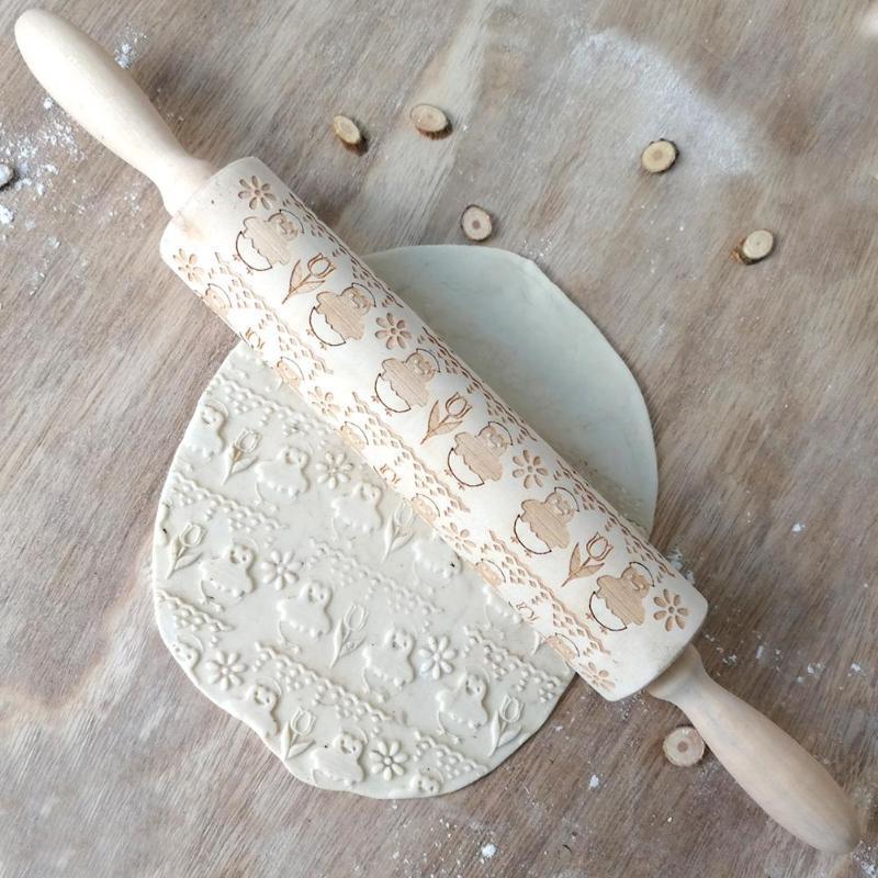 Easter 3D Embossing Rolling Pin