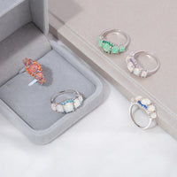 Thumbnail for Lux -  Fire Opal Garnet Ring