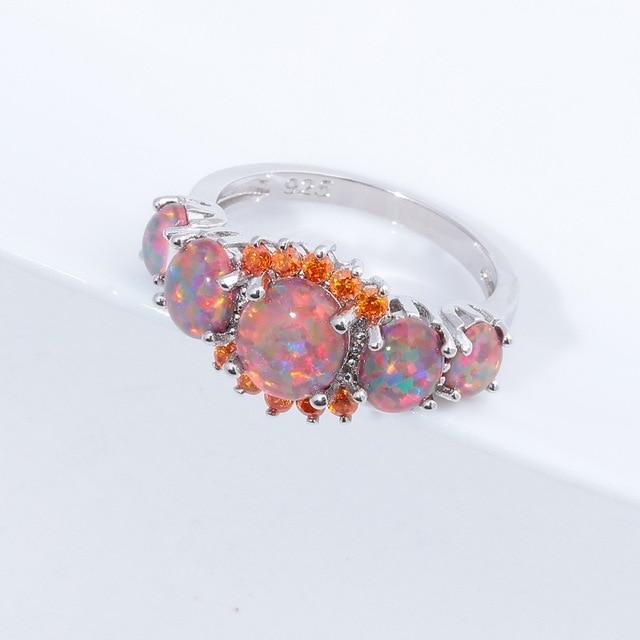 Lux -  Fire Opal Garnet Ring