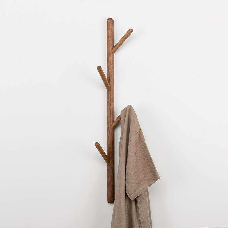 Wall Mounted Clothing Wood Rack PeekWise