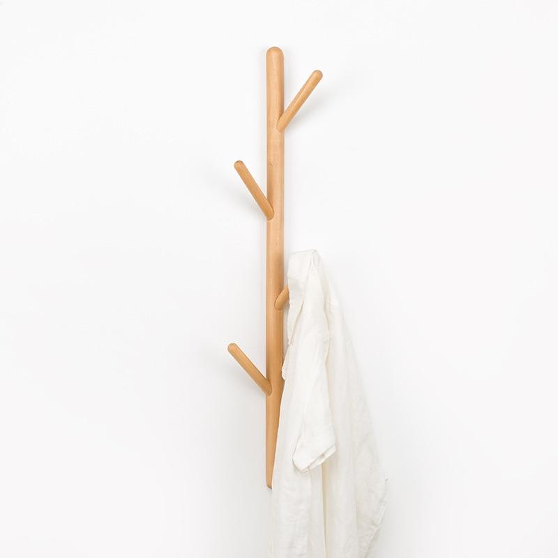 Wall Mounted Clothing Wood Rack PeekWise