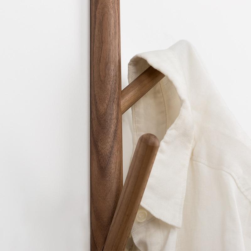 Wall Mounted Clothing Wood Rack PeekWise