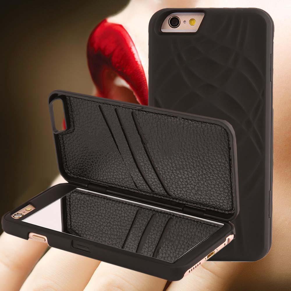 Lily™ - The Luxury Makeup Mirror/Wallet Case for iPhone