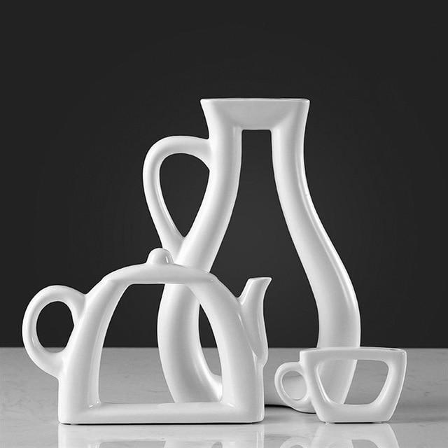 Tea-Shaped Ceramic Vase PeekWise
