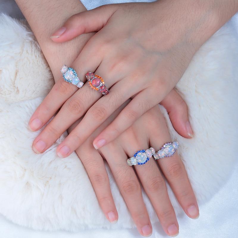 Lux -  Fire Opal Garnet Ring