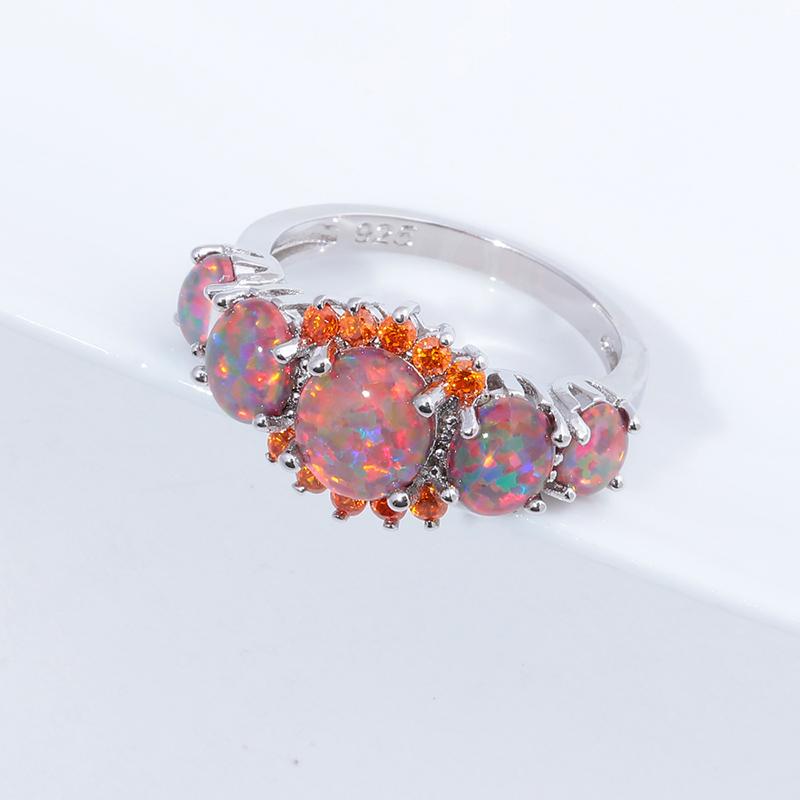 Lux -  Fire Opal Garnet Ring