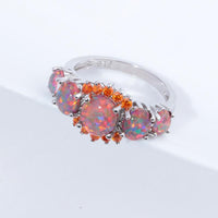 Thumbnail for Lux -  Fire Opal Garnet Ring