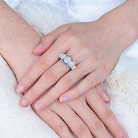 Thumbnail for Lux -  Fire Opal Garnet Ring