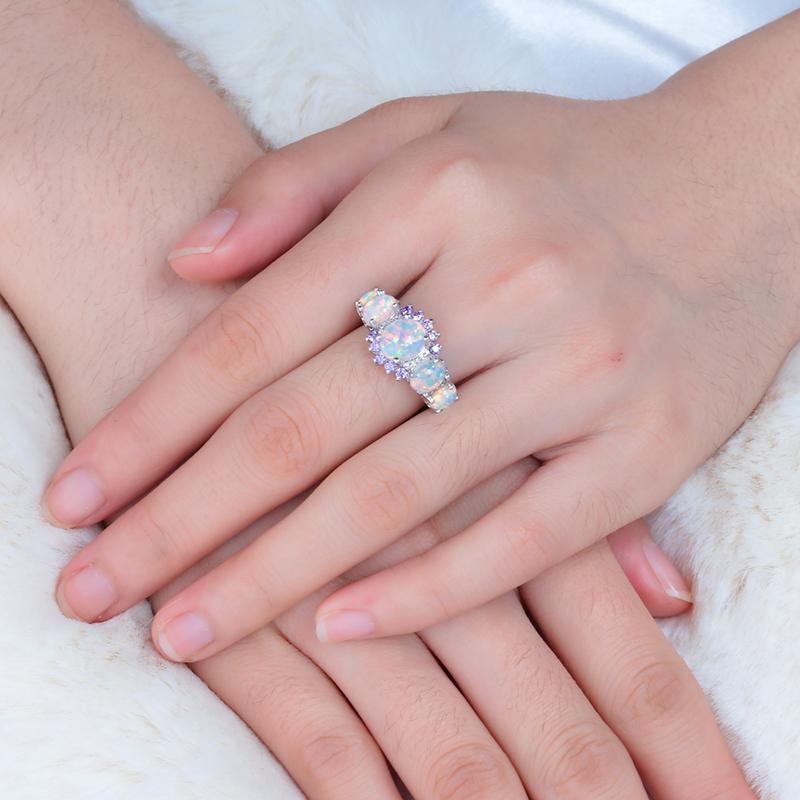 Lux -  Fire Opal Garnet Ring