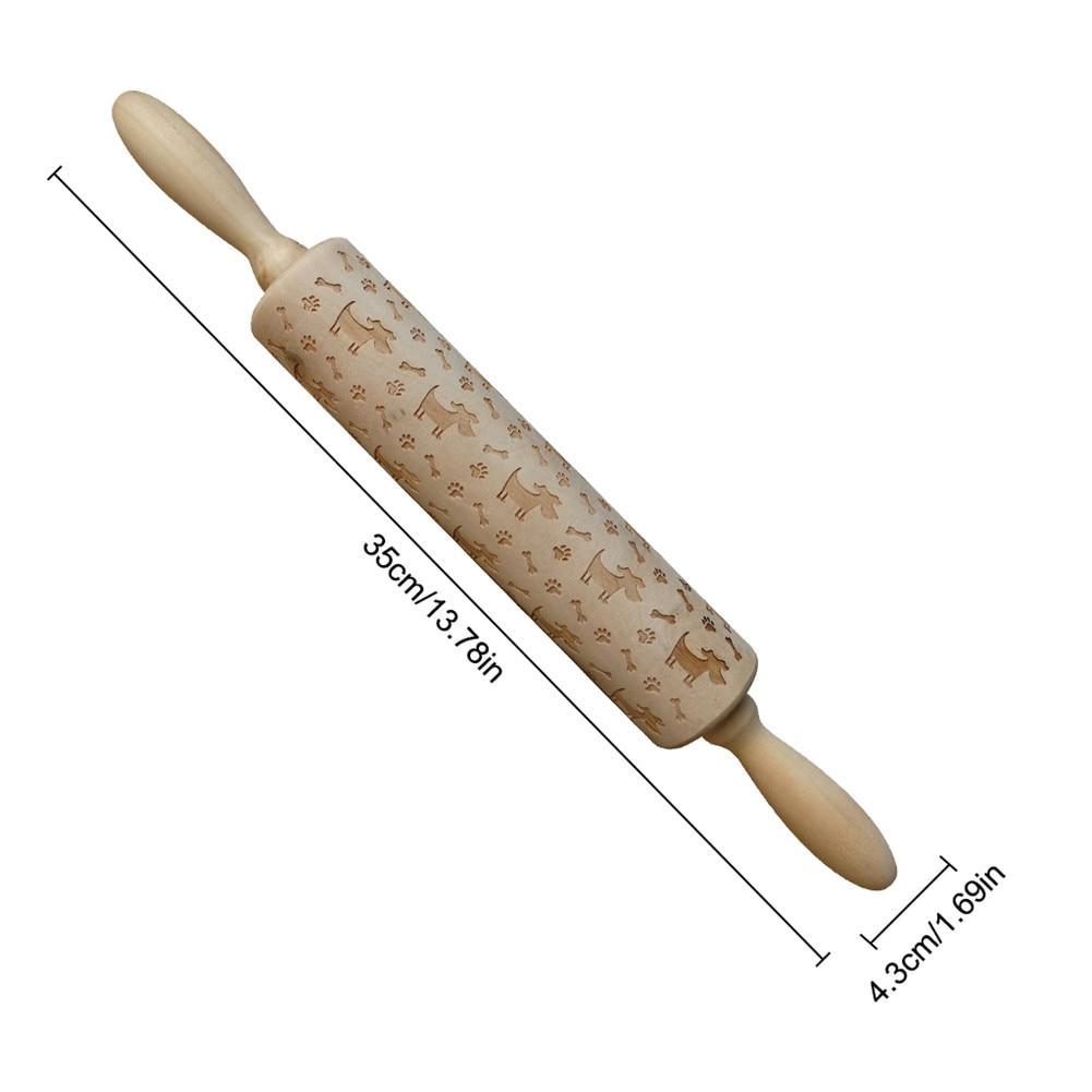 3D Rolling Pins - Lovely Heart, Dog Bone, Dinosaur