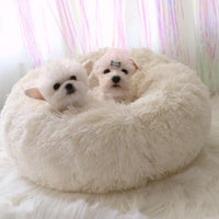 Thumbnail for Mini - Round Fluffy Plush Pet Bed