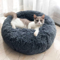 Thumbnail for Mini - Round Fluffy Plush Pet Bed