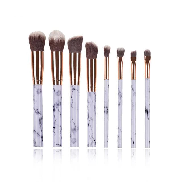 Fotina - Marble Pattern Professional Make-Up Brushes