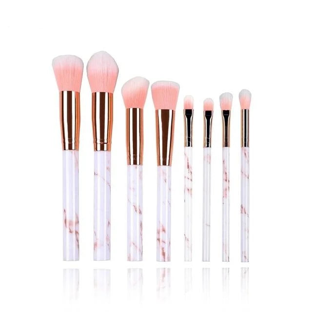 Fotina - Marble Pattern Professional Make-Up Brushes