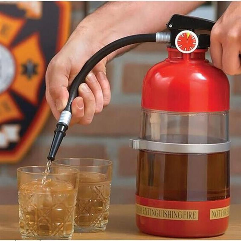 Fire Extinguisher Drink Dispenser