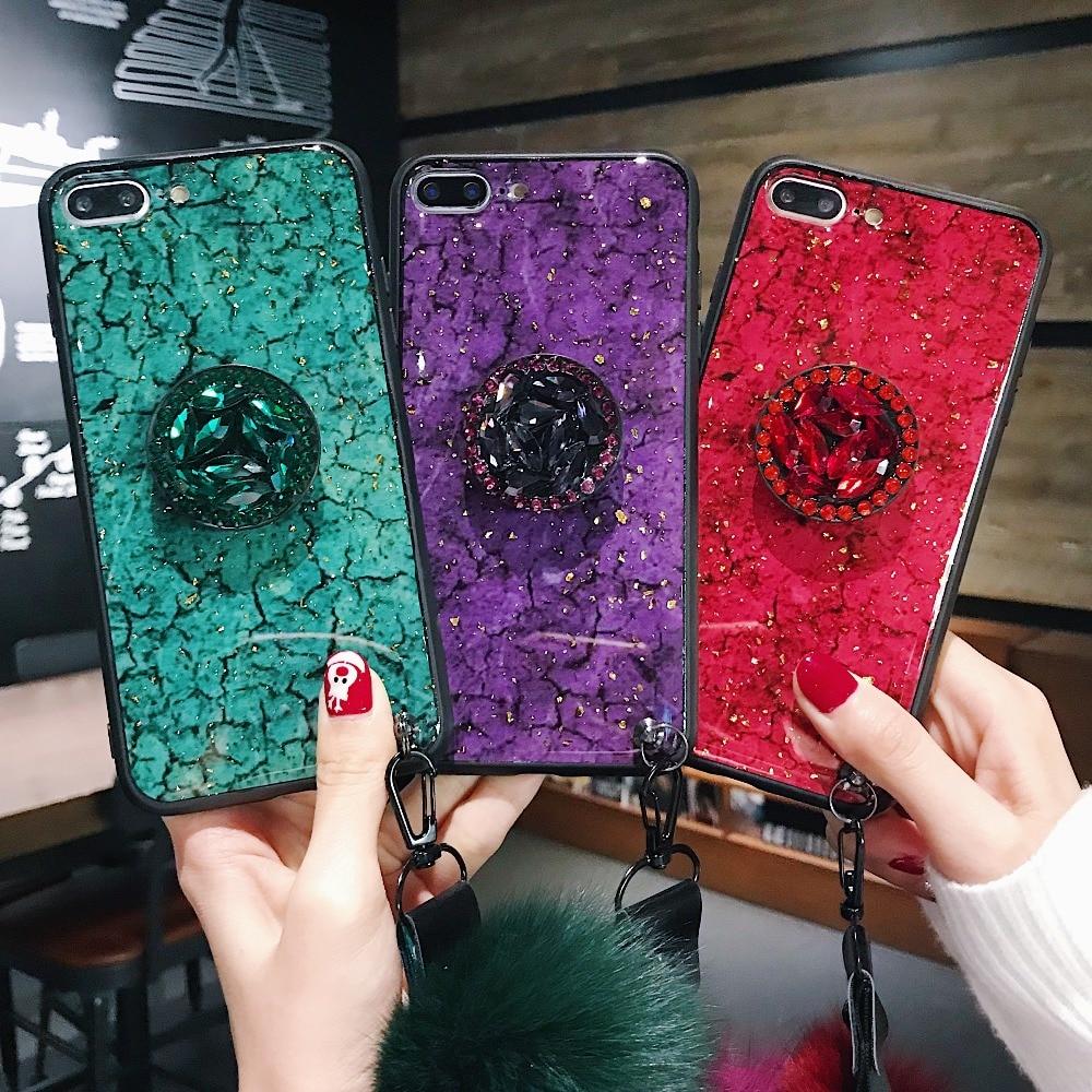 Hanna - Marble Glitter iPhone Mobile Cover