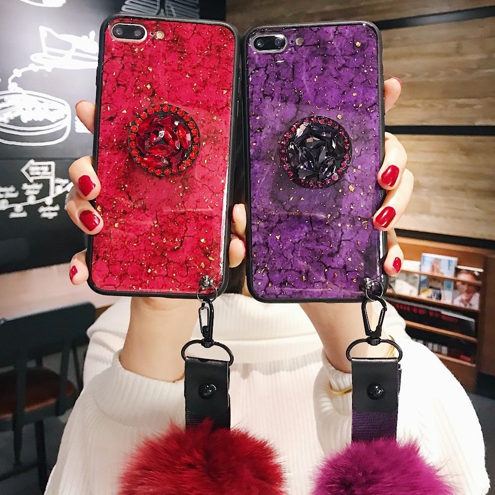 Hanna - Marble Glitter iPhone Mobile Cover