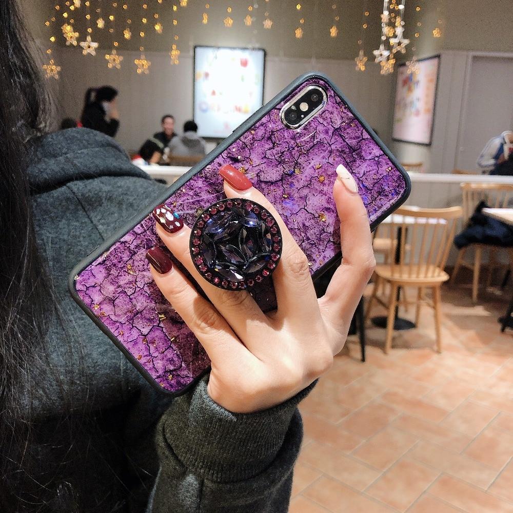 Hanna - Marble Glitter iPhone Mobile Cover