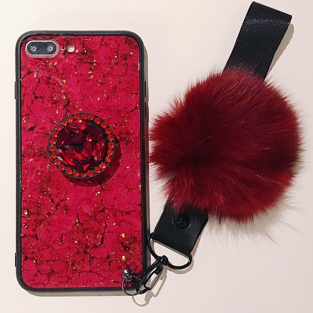 Hanna - Marble Glitter iPhone Mobile Cover