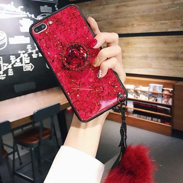 Hanna - Marble Glitter iPhone Mobile Cover