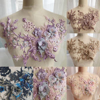 Thumbnail for Embroidered Beaded Flower Sew-able Patch