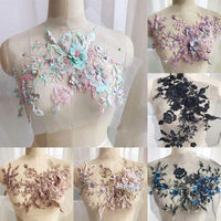 Thumbnail for Embroidered Beaded Flower Sew-able Patch