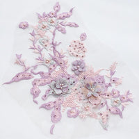 Thumbnail for Embroidered Beaded Flower Sew-able Patch