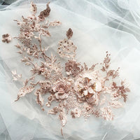 Thumbnail for Embroidered Beaded Flower Sew-able Patch