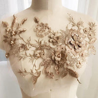 Thumbnail for Embroidered Beaded Flower Sew-able Patch