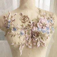 Thumbnail for Embroidered Beaded Flower Sew-able Patch