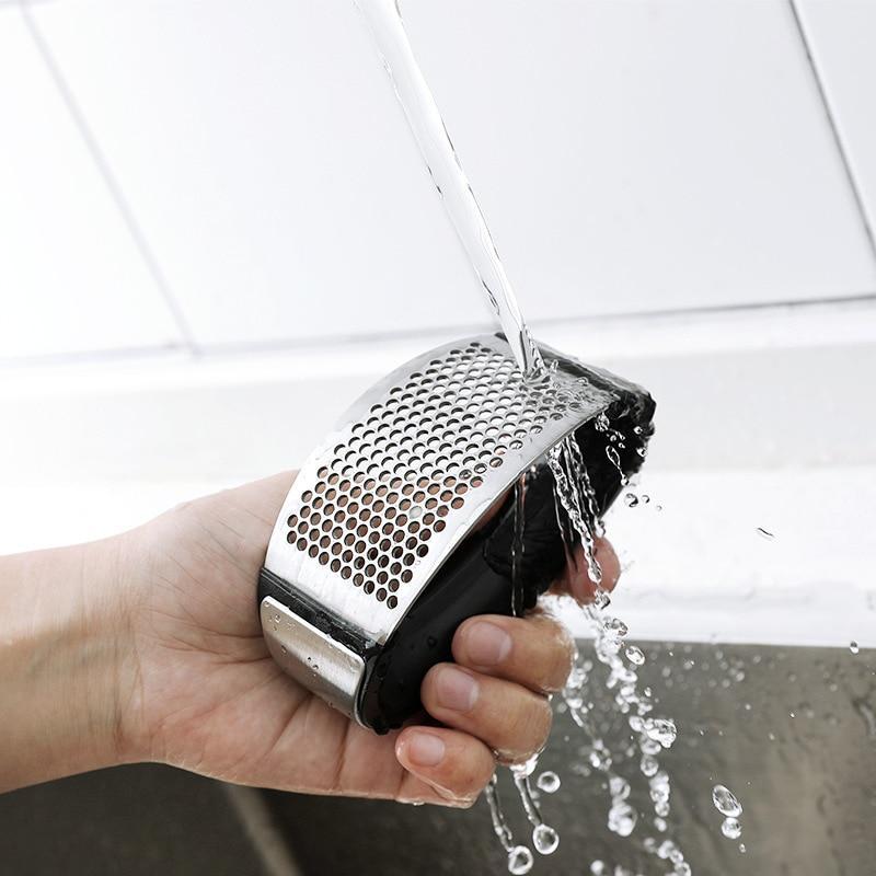 Stainless Steel Garlic Press - Thumbnail 3