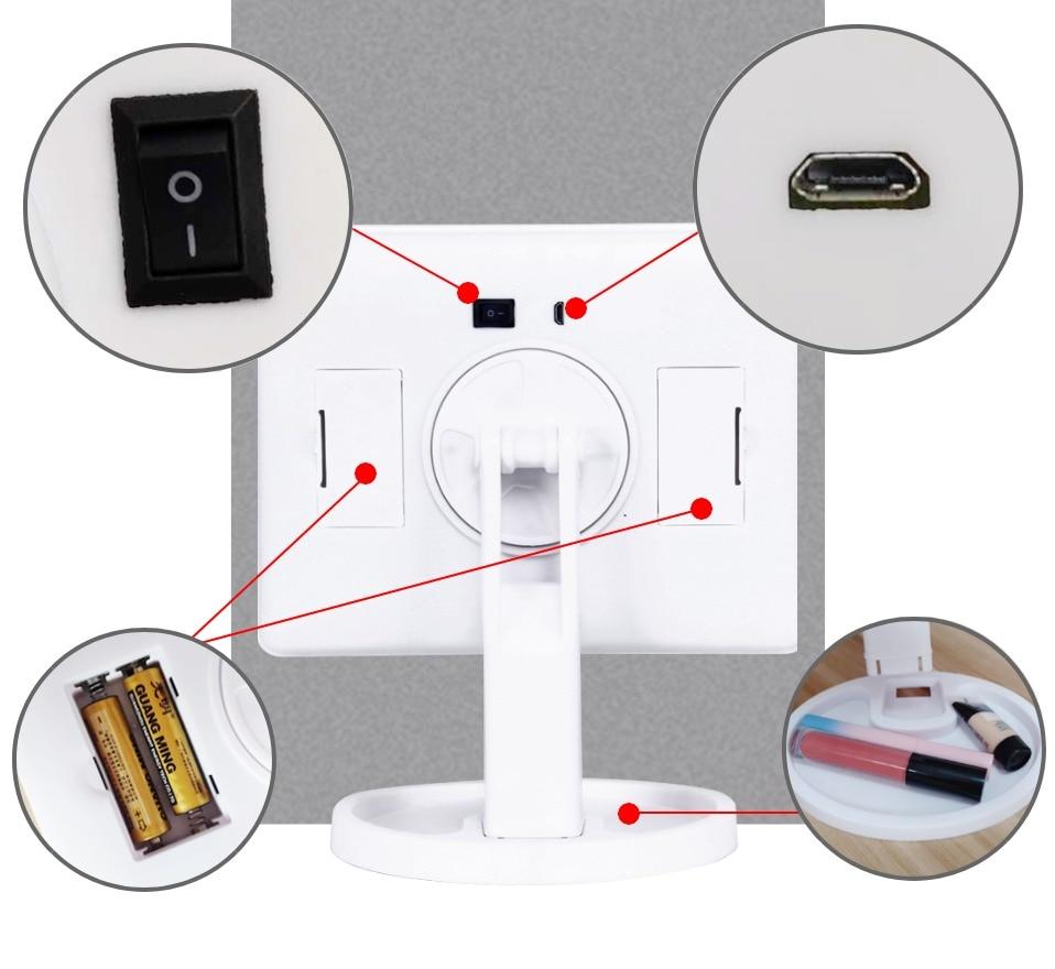 LED Light Frame Make-Up Mirror