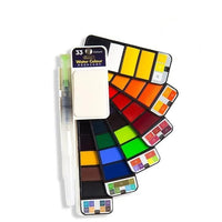 Thumbnail for Watercolor Paint Set with Water Brush & Pigment