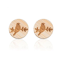 Thumbnail for Cute Wooden Stud Earrings