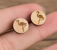Thumbnail for Cute Wooden Stud Earrings