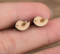 Thumbnail for Cute Wooden Stud Earrings