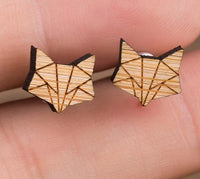 Thumbnail for Cute Wooden Stud Earrings