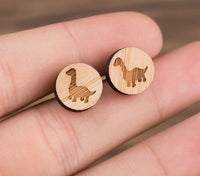 Thumbnail for Cute Wooden Stud Earrings