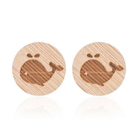 Thumbnail for Cute Wooden Stud Earrings