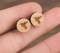 Thumbnail for Cute Wooden Stud Earrings
