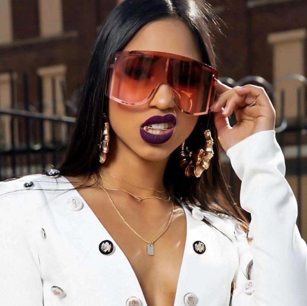 Oversized Rimless Gradient Sunglasses PeekWise