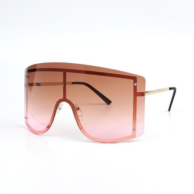 Oversized Rimless Gradient Sunglasses PeekWise