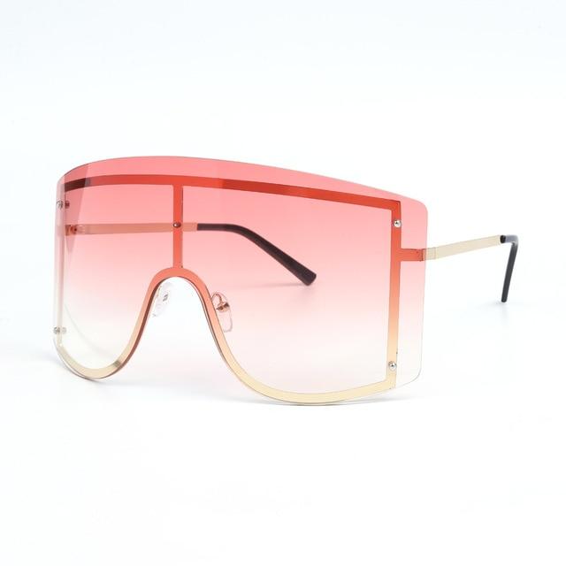 Oversized Rimless Gradient Sunglasses PeekWise
