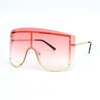 Thumbnail for Oversized Rimless Gradient Sunglasses PeekWise