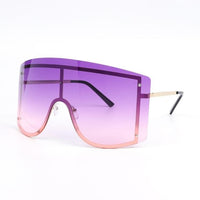 Thumbnail for Oversized Rimless Gradient Sunglasses PeekWise