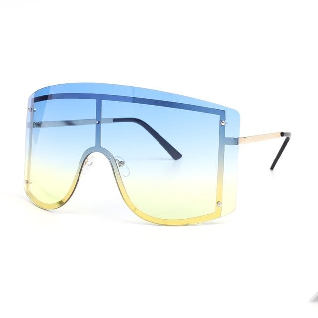 Oversized Rimless Gradient Sunglasses PeekWise