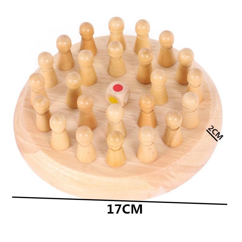 Wooden Memory Chess Game