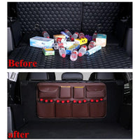 Thumbnail for PU Leather Car Trunk Organizer